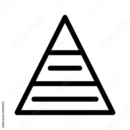 pyramid icon or logo isolated sign symbol vector illustration - high quality black style vector icons
