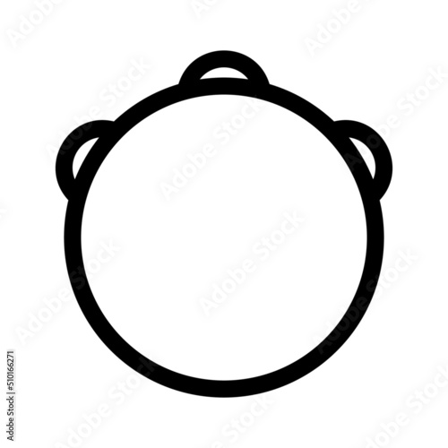 tambourine icon or logo isolated sign symbol vector illustration - high quality black style vector icons

