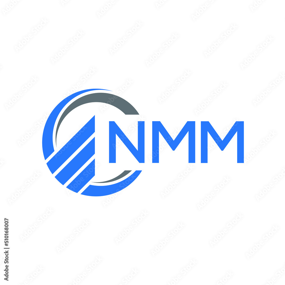 NMM Flat accounting logo design on white background. NMM creative initials Growth graph letter logo concept. NMM business finance logo design. NMM Flat accounting logo design on white background. NMM creative initials Growth graph letter logo concept. NMM business finance logo design.
