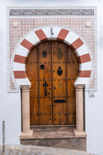 Door in spain with moorish influences  photo