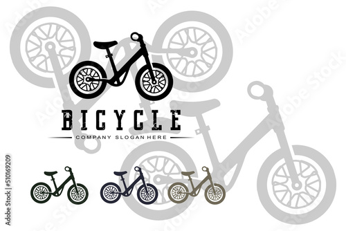 Bike Logo Icon Vector, vehicle for sports, racing, casual, downhill, retro template