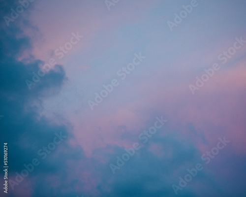 blue and purple clouds photo