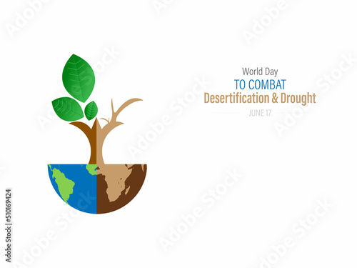World Day to Combat Desertification and Drought, Vector Illustration.