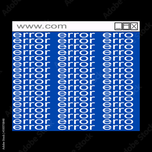 Retro vaporwave desktop with message boxes system error and user interface elements. Computer screen with programs and applications.. Vector illustration of UI and UX.