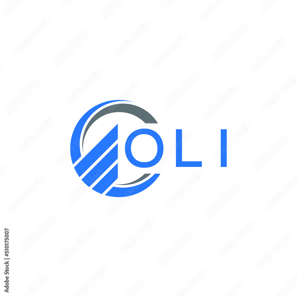 OLI Flat accounting logo design on white background. OLI creative initials Growth graph letter logo concept. OLI business finance logo design. OLI Flat accounting logo design on white background. OLI creative initials Growth graph letter logo concept. OLI business finance logo design.