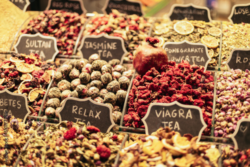 tea stall in the spice bazaar photo