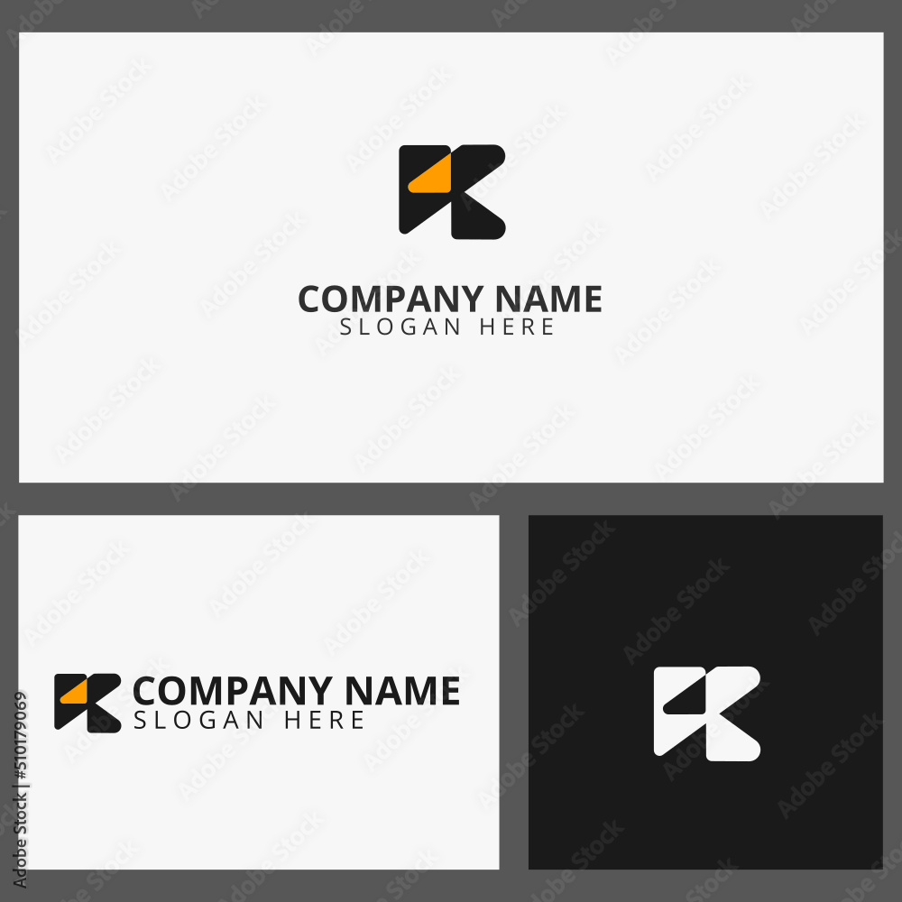 PK logo set vector. Company logo. Monogram design. Letters P and K. - obrazy, fototapety, plakaty 