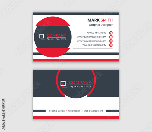 Modern & Elegant Corporate Business Card or Personal Visiting Card Design Template