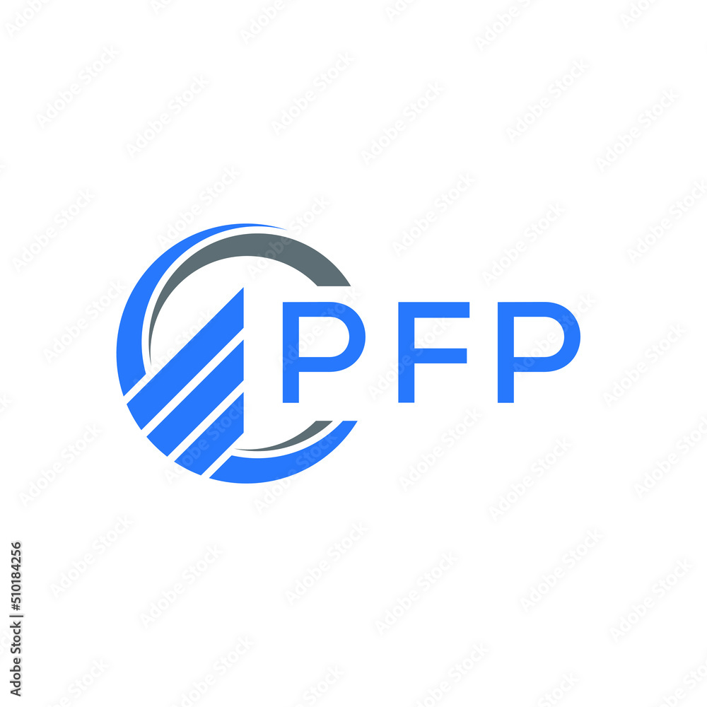 PFP Flat accounting logo design on white background. PFP creative initials Growth graph letter logo concept. PFP business finance logo design. PFP Flat accounting logo design on white background. PFP creative initials Growth graph letter logo concept. PFP business finance logo design.