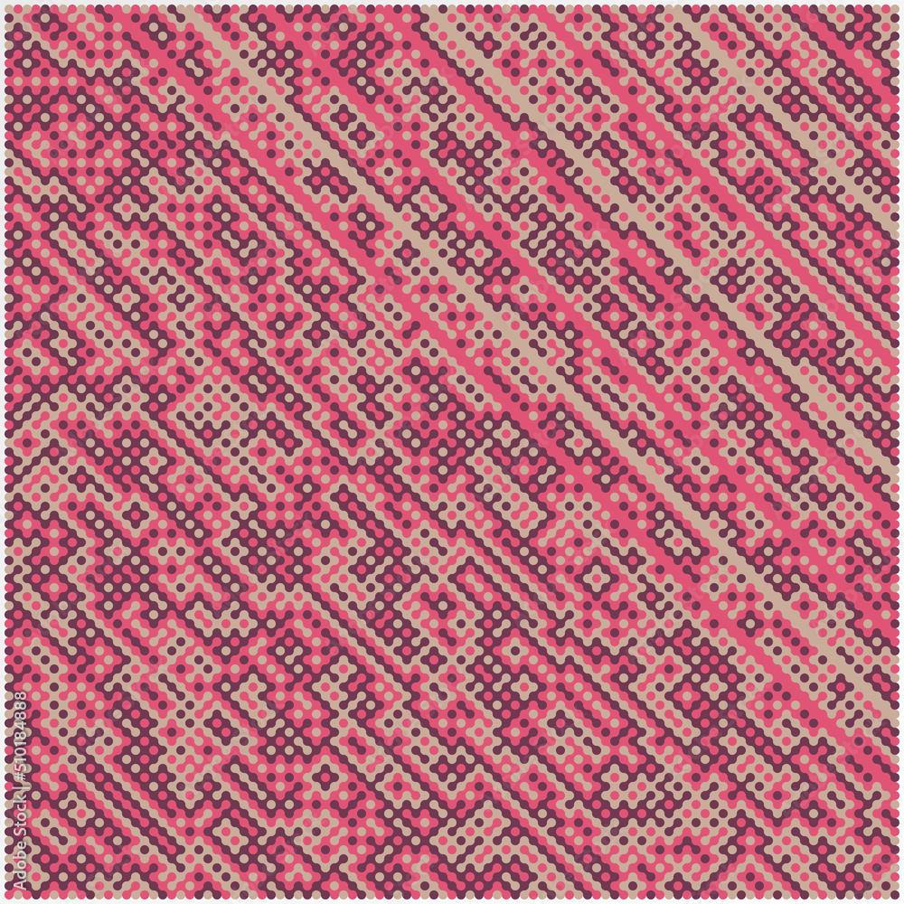 Multicolor truchet tiling connections illustration Multicolor truchet tiling connections illustration