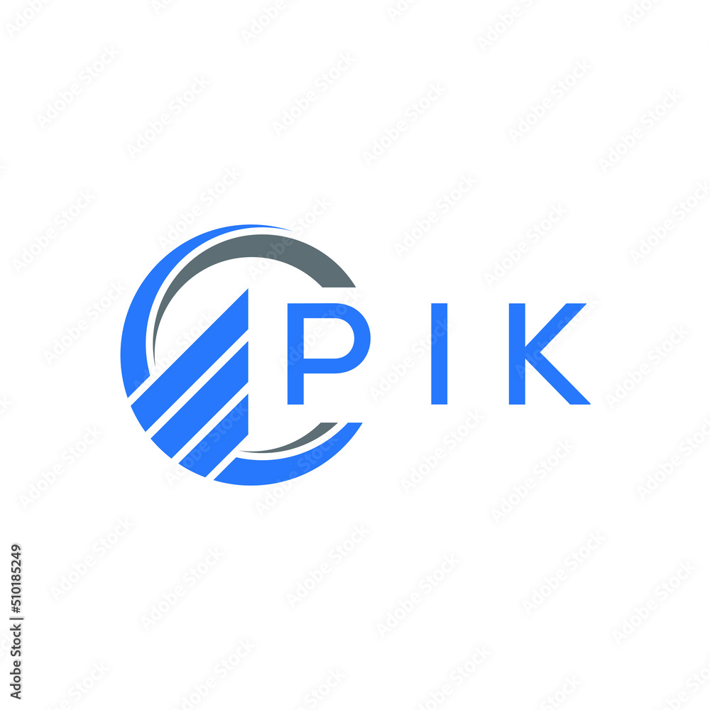 PIK Flat accounting logo design on white background. PIK creative initials Growth graph letter logo concept. PIK business finance logo design. PIK Flat accounting logo design on white background. PIK creative initials Growth graph letter logo concept. PIK business finance logo design.