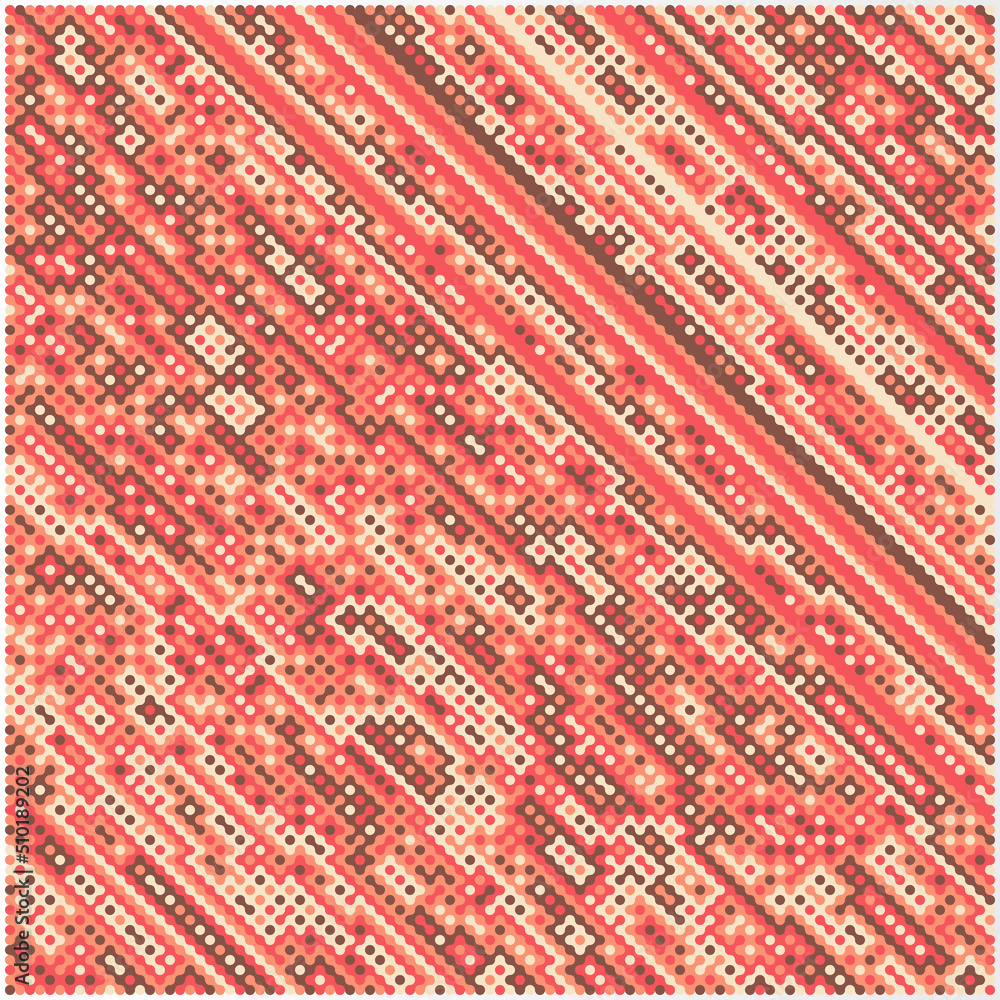 Multicolor truchet tiling connections illustration Multicolor truchet tiling connections illustration