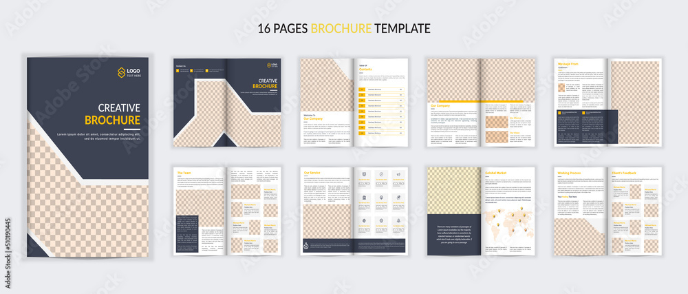16 page creative corporate business professional profile brochure template design 16 page creative corporate business professional profile brochure template design