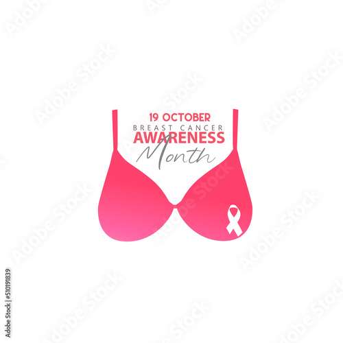 World Breast Cancer Awareness month October, Pink ribbon, Bright Brest Cancer medical 
