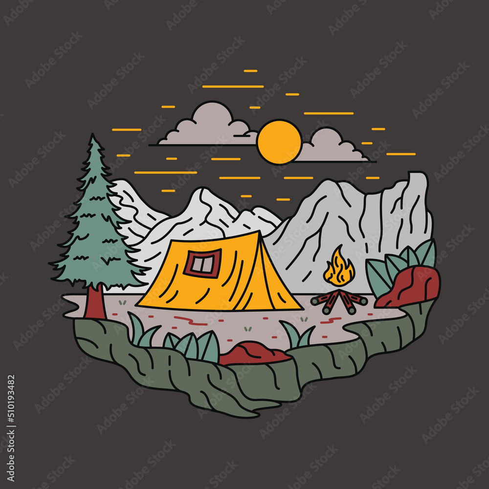 Adventure and camping in the good nature graphic illustration vector art t-shirt design Adventure and camping in the good nature graphic illustration vector art t-shirt design