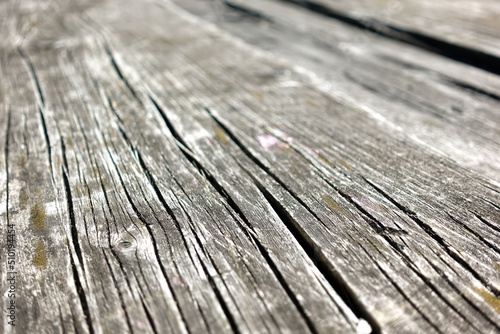 Vintage wood texture with gray old aged and faded weathered planks