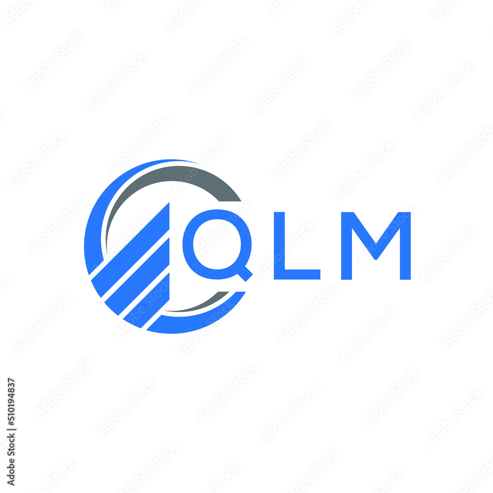 QLM Flat accounting logo design on white background. QLM creative initials Growth graph letter logo concept. QLM business finance logo design. QLM Flat accounting logo design on white background. QLM creative initials Growth graph letter logo concept. QLM business finance logo design.