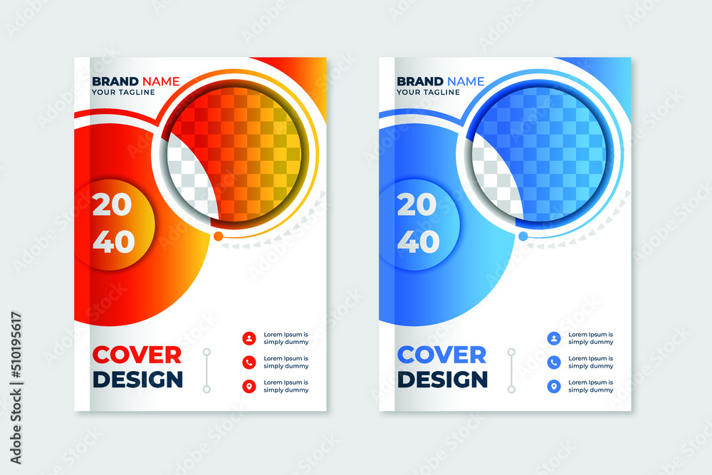 Modern corporate book cover design template or brochure design
Modern corporate book cover design template or brochure design