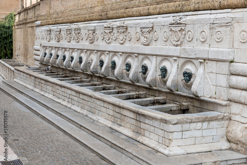 Fontana del Calamo o delle 13 cannelle Ancona Italy