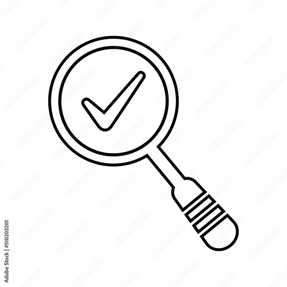 Analysis, correct, correction icon. Outline vector. Analysis, correct, correction icon. Outline vector.