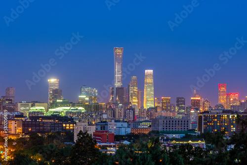 skyline of beijing  capital of china