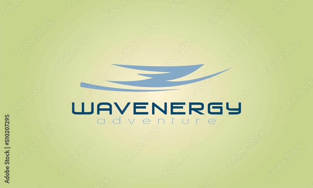 wave abstract concept design logo