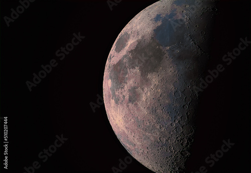 Luna minerale con telescopio ts photo