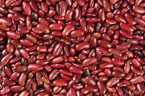  close up raw red kidney beans texture background