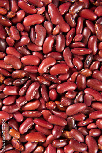  close up raw red kidney beans texture background