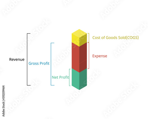 calculate gross profit and net profit to see the difference in balance sheet