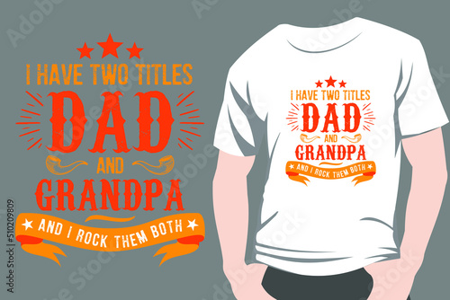 Fathers day dad  T-shirt design retro vintage typography and lettering art illustration graphic Premium Vector
