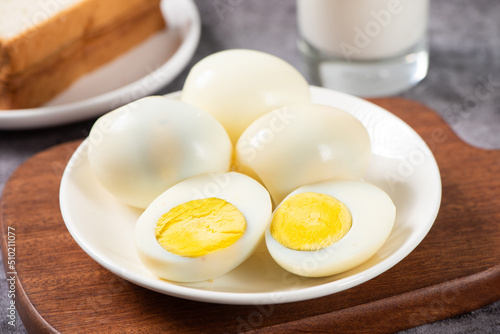 Organic Hard Boiled Eggs Ready to Eat photo