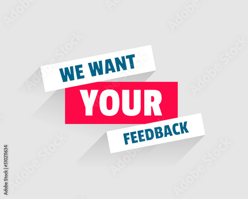 flat we want your feedback template