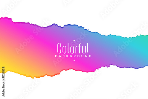 torn paper style colorful background