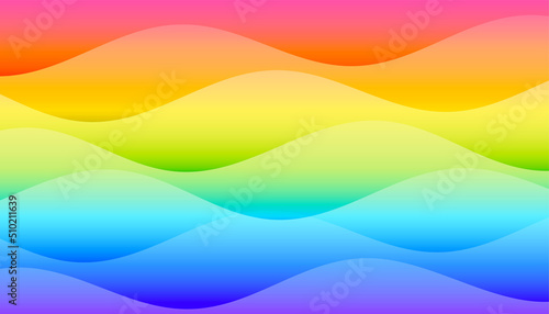 colorful wave style rainbow colors vibrant abstract background