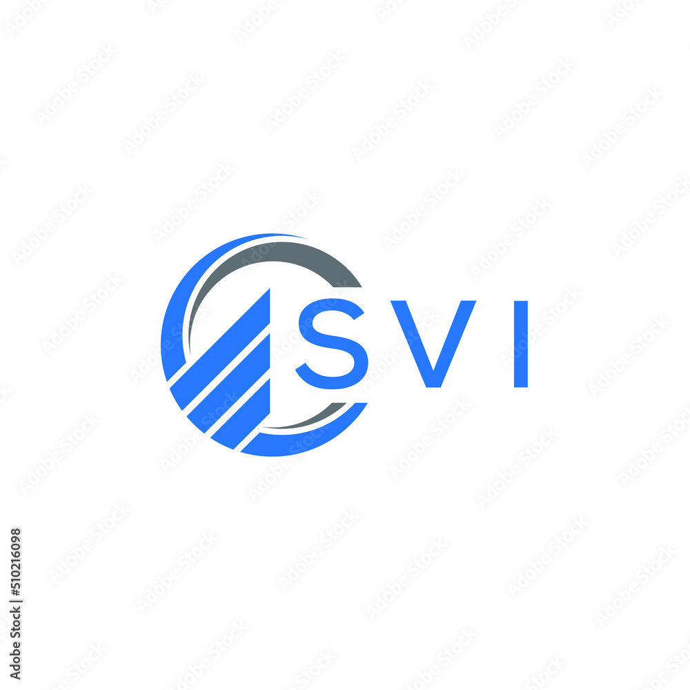SVI Flat accounting logo design on white background. SVI creative initials Growth graph letter logo concept. SVI business finance logo design. SVI Flat accounting logo design on white background. SVI creative initials Growth graph letter logo concept. SVI business finance logo design.