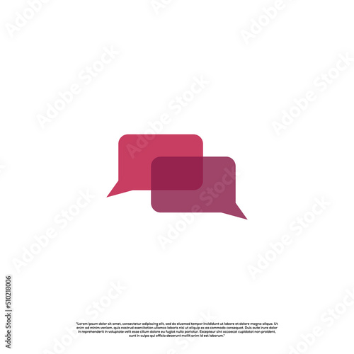 chat icon logo on isolated background