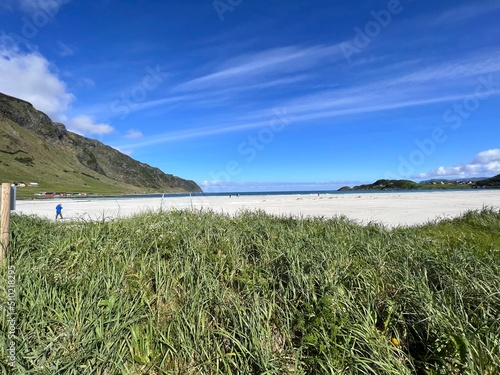 Ervika Beach Area Stadtlandet Norway Summer Holiday photo