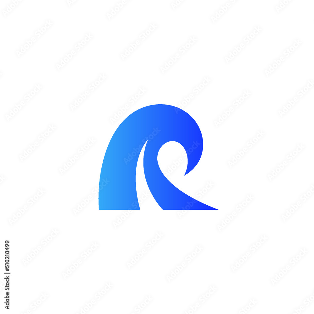 R Wave Logo Simple R Wave Logo Simple