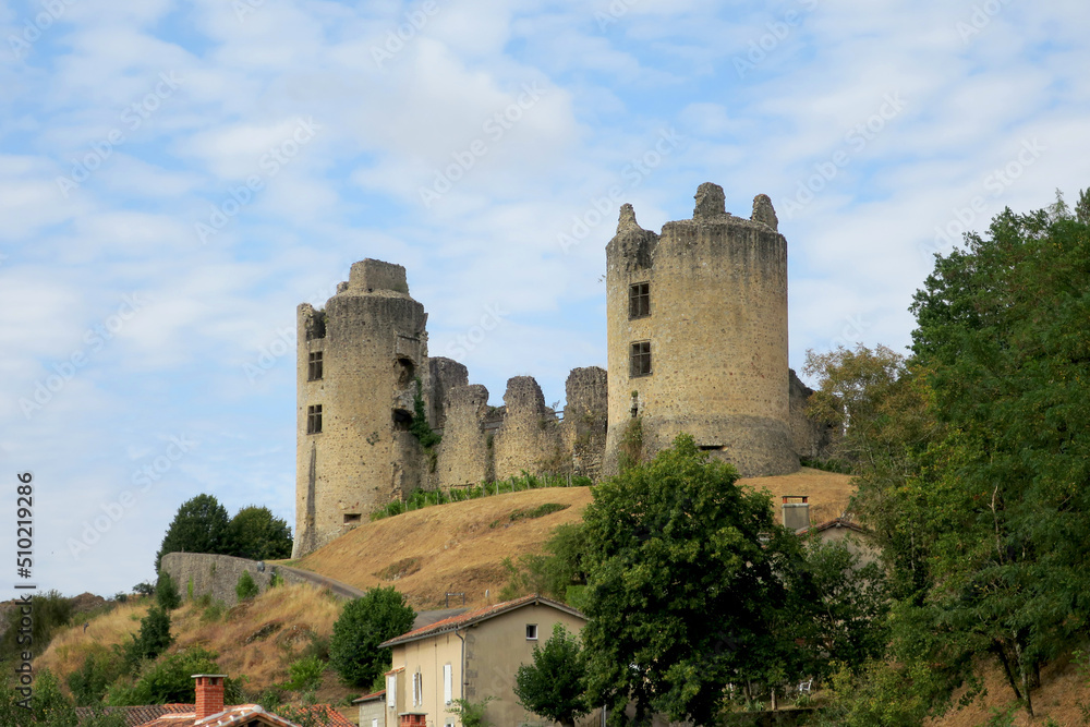 Castle of Saint-Germain-de-Confolens in Charente, France