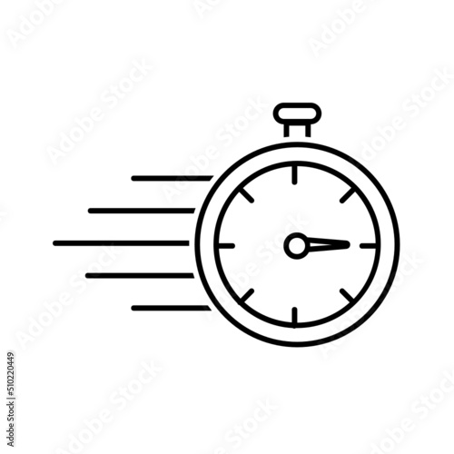 Black line icon for Speed