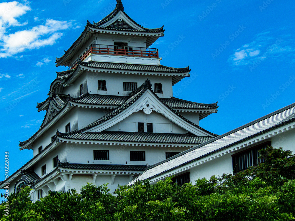 唐津城 城 空 青空 お城 佐賀県 日本 九州