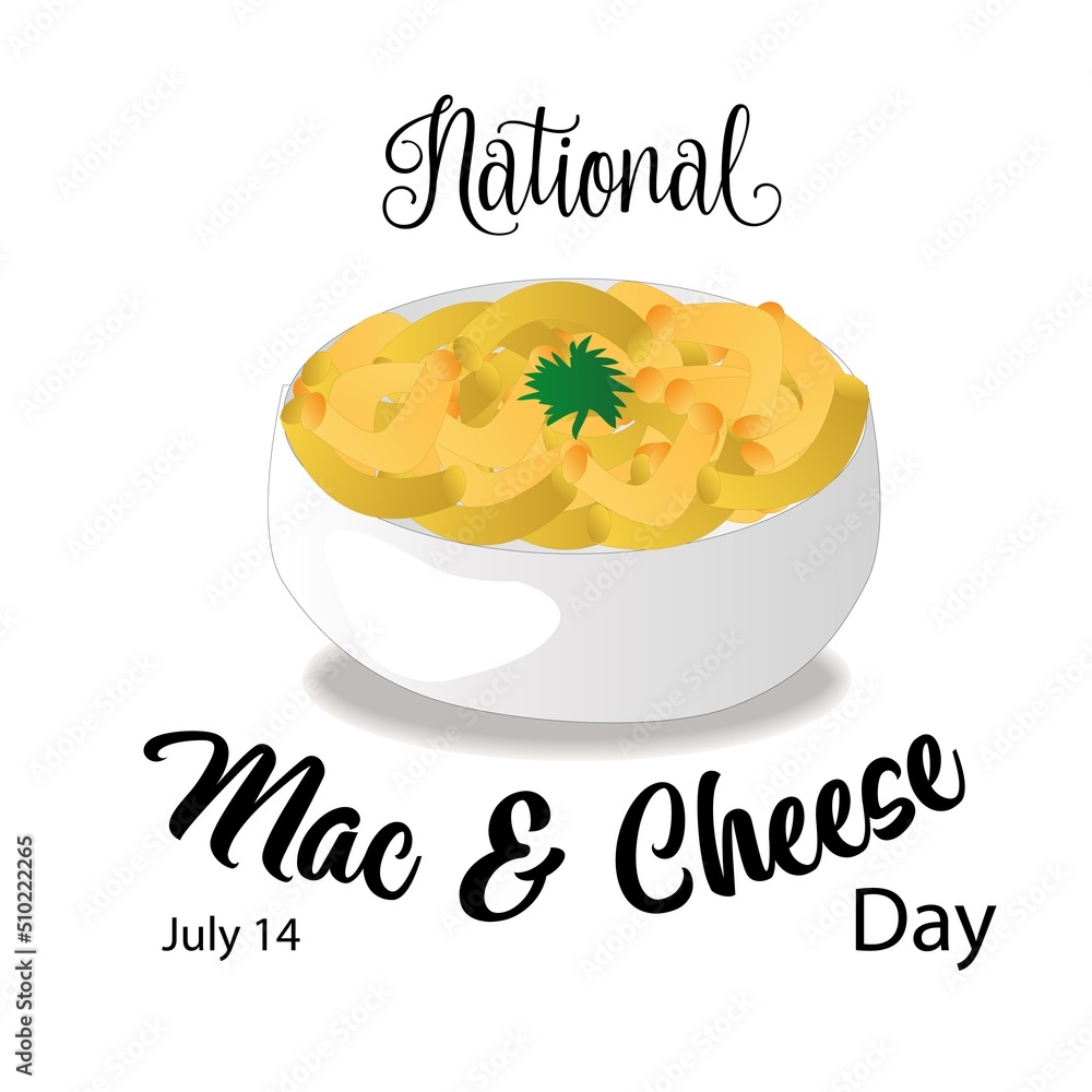 National Mac and Cheese Day Sign Stock Vector Adobe Stock