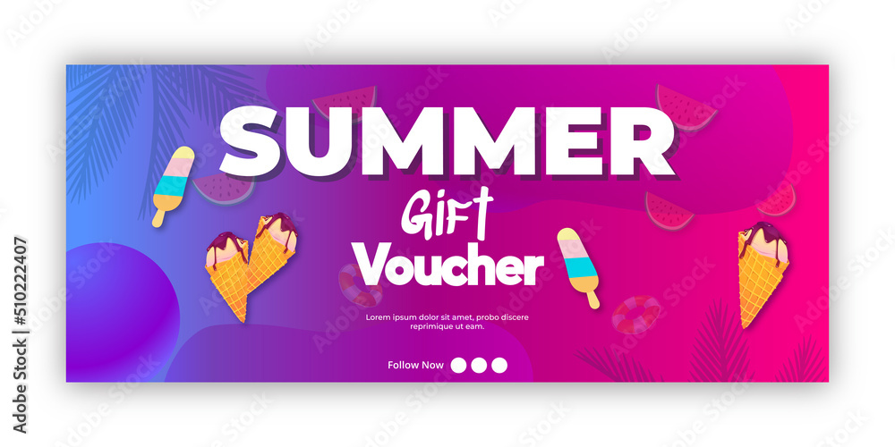 Summer Sale Special Offer banner template for advertising