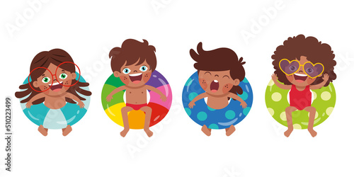 Summer Holiday With Cartoon Kids