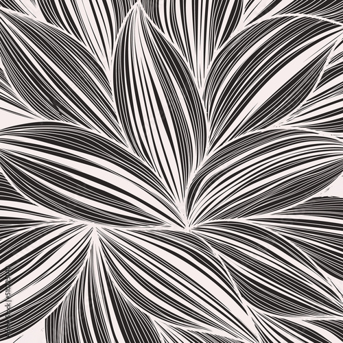 abstract floral lines pattern background 