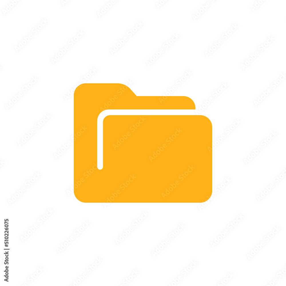 Computer folder icon in flat style. Document archive vector illustration on isolated background. Portfolio sign business concept. Computer folder icon in flat style. Document archive vector illustration on isolated background. Portfolio sign business concept.