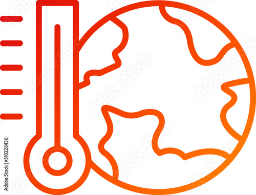 Global Warming Icon Style