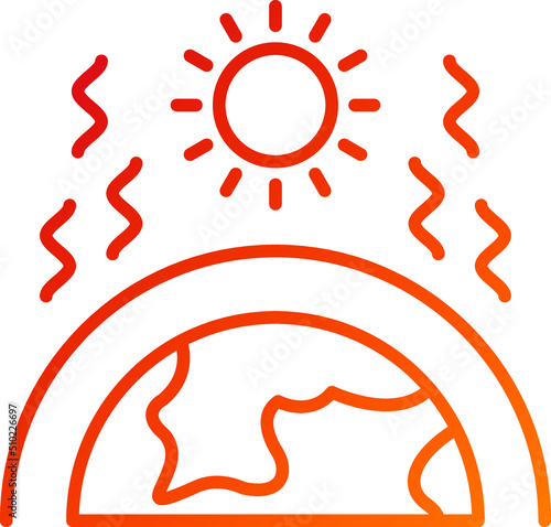 Greenhouse Effect Icon Style