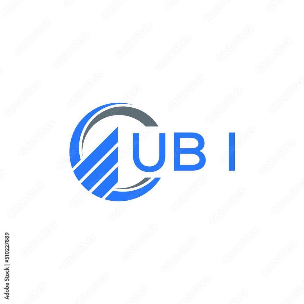 UBI Flat accounting logo design on white background. UBI creative initials Growth graph letter logo concept. UBI business finance logo design. UBI Flat accounting logo design on white background. UBI creative initials Growth graph letter logo concept. UBI business finance logo design.